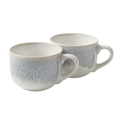 Cravings By Chrissy Teigen 2-Piece Stoneware Mug Set, 19.5 Oz, Blue
