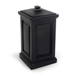Mayne Berkshire Storage Bin, 45 Gallon, Black