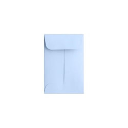 LUX Coin Envelopes, #1, Gummed Seal, Baby Blue, Pack Of 50