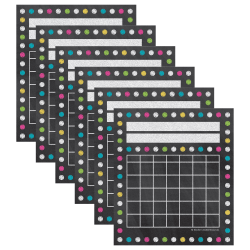 Teacher Created Resources Incentive Charts, Chalkboard Brights, 36 Per Pack, Set Of 6 Packs