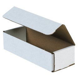 Partners Brand 12" Corrugated Mailers, 2"H x 4"W x 12"D, White, Pack Of 50