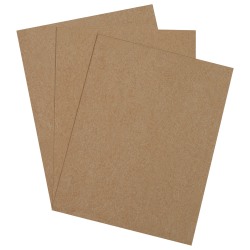 Partners Brand Extra-Heavy-Duty Chipboard Pads, 8 1/2" x 11", Kraft, Case Of 470