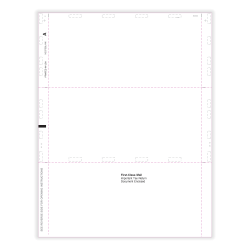 ComplyRight® 1099-NEC Pressure Seal Tax Form, Blank with Backer Instructions, Z-Fold, 11", Pack of 500 Forms