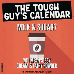 2026 Willow Creek Press Monthly Wall Calendar, 12" x 12", The Tough Guy's Calendar, January To December, 55953