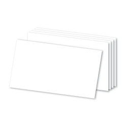 Office Depot® Brand Blank Index Cards, 3" x 5", White, Pack Of 100