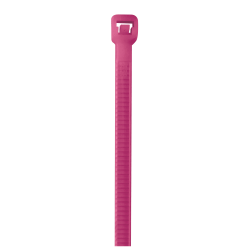 Partners Brand Color Cable Ties, 5.5", Fluorescent Pink, Case Of 1,000