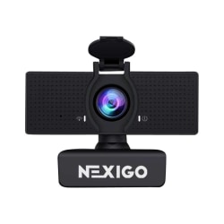NexiGo N60 - Webcam - color - 2 MP - 1920 x 1080 - 1080p - fixed focal - audio - USB 2.0 - MJPEG, H.264, H.265, YUV2