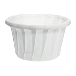 Solo Cup Treated Paper Souffle Portion Cups, 0.75 Oz, White, 20 Bags of 250 Cups, Case Of 5,000 Cups