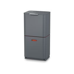 Joseph Joseph Totem 2-Tier Trash/Recycling Containers, Gray, Set Of 2 Containers