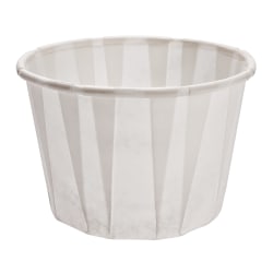 Solo Cup Treated Paper Souffle Portion Cups, 2 Oz, White, 20 Bags of 250 Cups, Case Of 5,000 Cups