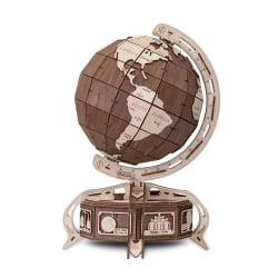 EWA Eco-Wood-Art Globe Brown 3D Wooden STEM Construction Kit