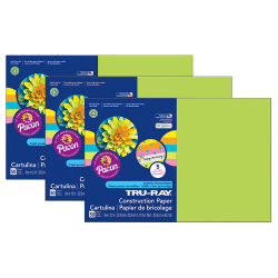 Tru-Ray® Construction Paper, 12" x 18", Assorted Hot Colors, 50 Sheets Per Pack, Set Of 3 Packs