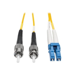 Tripp Lite 25M Duplex Singlemode 8.3/125 Fiber Optic Patch Cable LC/ST 82' 82ft 25 Meter - First End: 2 x LC Male Network - Second End: 2 x ST Male Network - Patch Cable - 8.3/125 µm - Yellow