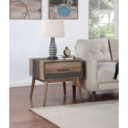 Coast to Coast Wellington Wooden Square End Table With 1 Drawer, 24"H x 24"W x 24"D, Multicolor
