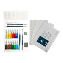 Art Alternatives Get Started Art Set, Acrylic Paint, Set Of 24 Pieces