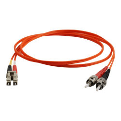 C2G 8m LC-ST 62.5/125 OM1 Duplex Multimode PVC Fiber Optic Cable - Orange - Patch cable - LC multi-mode (M) to ST multi-mode (M) - 8 m - fiber optic - duplex - 62.5 / 125 micron - OM1