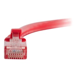 C2G 100ft Cat6 Snagless Unshielded (UTP) Ethernet Cable - Cat6 Network Patch Cable - PoE - Red - Patch cable - RJ-45 (M) to RJ-45 (M) - 100 ft - CAT 6 - molded, snagless, stranded - red
