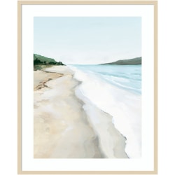 Amanti Art Crash Into Me II Beach by Isabelle Z Wood Framed Wall Art Print, 41"H x 33"W, Natural