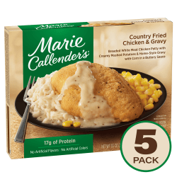 Marie Callender's Country Fried Chicken And Gravy, 13.1 Oz, Pack Of 5