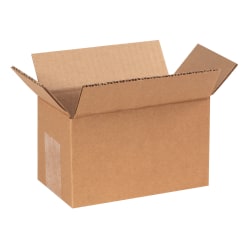 Partners Brand Corrugated Boxes, 7" x 4" x 4", Kraft, Pack Of 25