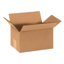 Partners Brand Corrugated Boxes, 9" x 6" x 5", Kraft, Pack Of 25