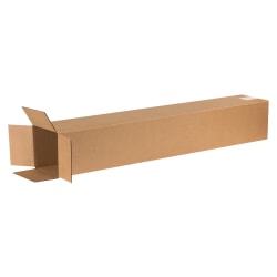 Partners Brand Tall Corrugated Boxes, 6" x 6" x 40", Kraft, Pack Of 25