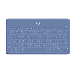 Logitech Keys-To-Go Keyboard - Wireless Connectivity -  iPad, iPhone, Apple TV - iOS - Scissors Keyswitch - Smoky Blue