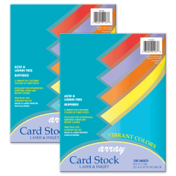 Pacon® Vibrant Card Stock, Assorted Colors, Letter (8.5" x 11"), 65 Lb, 2 Packs Of 100