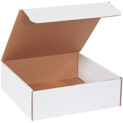 Partners Brand White Literature Mailers, 12" x 12" x 4", Pack Of 50, M12124