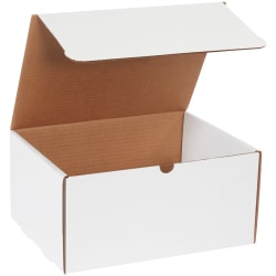 Partners Brand White Literature Mailers, 12 1/8" x 9 1/4" x 6", Pack Of 50