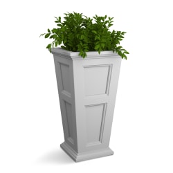 Mayne Fairfield Planter, 34"H, White