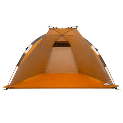 Outdoors Professional Beach Automatic Pop-Up Sun Shelter, 43"H x 43"W x 79"D, Orange