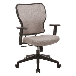 Office Star™ Space Seating 213 Series Deluxe Fabric 2-To-1 Mechanical Height-Adjustable Mid-Back Chair, Latte