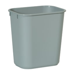 Rubbermaid® Durable Polyethylene Wastebasket, 3 1/4 Gallons (12.3L), Gray