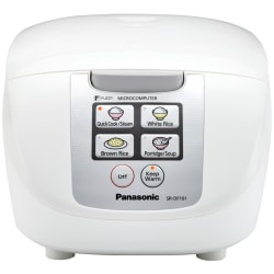 Panasonic® 1.9-Qt Cooker And Steamer, White
