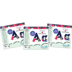 Barker Creek Letter Pop-Outs, 4", Petals, Set Of 765 Pop-Outs