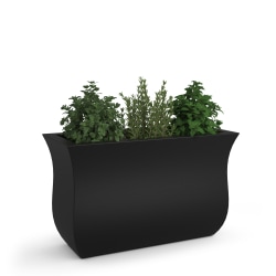 Mayne Valencia Trough Planter, 22"H, Black