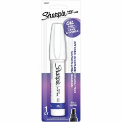 Sharpie Oil-Based Paint Markers - Bold Marker Point - White Ink - Oil Based - 1 Pack