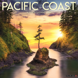 2026 Willow Creek Press Scenic Monthly Wall Calendar, 12" x 12", Pacific Coast, January To December, 52273