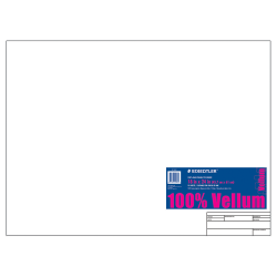 Staedtler® Vellum Paper With Title Block & Border, 18" x 24", 10 Sheets, White