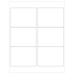 Tape Logic® Inkjet/Laser Labels, LL126, Rectangle, 4" x 3", White, Case Of 600