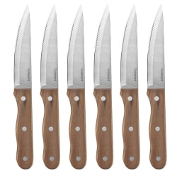 Cuisinart 6-Piece Triple-Rivet Steak Knife Set, Walnut