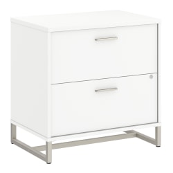 kathy ireland® Office by Bush Business Furniture Method 20"D Lateral 2-Drawer File Cabinet, White, Delivery