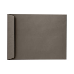 LUX Open-End 9" x 12" Envelopes, Peel & Press Closure, Smoke Gray, Pack Of 500