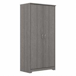 Bush® Furniture Cabot Tall 30"W Storage Cabinet With Doors, Modern Gray, Standard Delivery