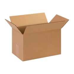 Partners Brand Long Corrugated Boxes, 13" x 8" x 8", Kraft, Pack Of 25