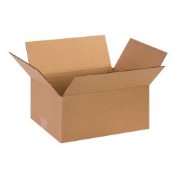 Partners Brand Corrugated Boxes, 13" x 10" x 6", Kraft, Pack Of 25