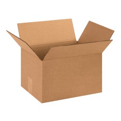 Partners Brand Corrugated Boxes, 13" x 10" x 8", Kraft, Pack Of 25