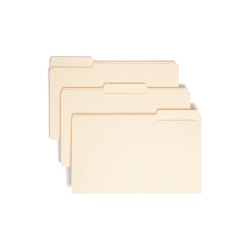 Smead® Manila File Folders, Legal Size, 1/3 Cut, Pack Of 100