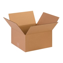 Partners Brand Corrugated Boxes, 13" x 13" x 7", Kraft, Pack Of 25